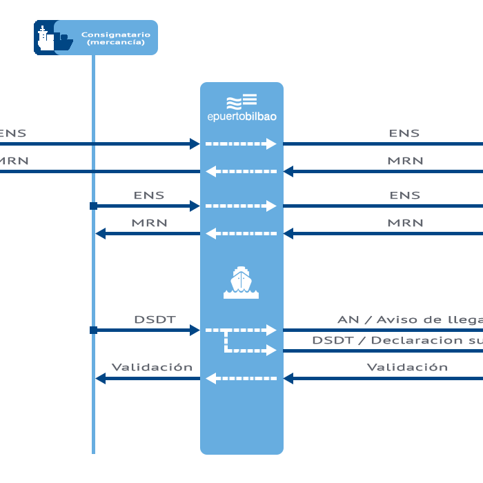 Esquema Servicio de Gestión de la Declaración Sumaria de Entrada (ENS)